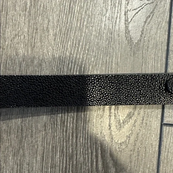 Rag and Bone Womens Black and Silver Real Leather Belt Sz M - Picture 4 of 4